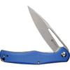 Sencut Citius (SA01D) 3.3" 9Cr18MoV Stonewashed Drop Point Plain Blade, Blue G-10 Handle