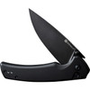 Sencut Serene (S21022B1) 3.5" D2 Blackwashed Drop Point Plain Blade, Black Aluminum Handle