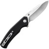 Sencut Slashkin (S200661) 3.5" D2 Satin Drop Point Plain Blade, Black G-10 Handle
