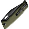 Sencut GlideStrike (S230183) 3.75" 9Cr18MoV Blackwashed Clip Point Plain Blade, OD Green G-10 Handle