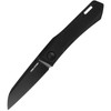 Real Steel Solis Lite (RS7064BB) 3" D2 Black Coated Wharncliffe Plain Blade, Black G-10 Handle