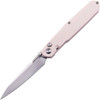 Real Steel G5 Metamorph (RS7831I) 3.5" 14C28N Satin Drop Point Plain Blade, Ivory G-10 Handle