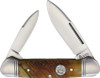 Queen Cutlery Canoe - Sawcut Bone (SS Spear and Pen Blades) QN013