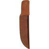 Damascus Knives Walnut Ridge Skinner (DM1374) 5" Damascus Clip Point Plain Blade, Walnut Wood Handle with Brass Bolsters, Brown Leather Belt Sheath