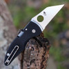 Spyderco MicroJimbo 2 (C264GP) - 2.45" Satin CPM-S30V Wharncliffe Plain Blade, Black G-10 Handle