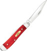 Case Peanut 10763 Dark Red Bone Handle (6220 SS)