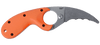 CRKT BEAR CLAW (CR2511ER) 2.39" AUS-8 STONEWASHED HAWKBILL SERRATED BLADE, ORANGE GLASS REINFORCED NYLON HANDLE, BLACK NYLON SHEATH