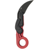 CRKT Provoke Kinematic (CR4041R) 2.47" 1.4116 Blackwashed Karambit Plain Blade, Red Grivory Handle with Finger Ring