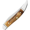 Case Small Texas Toothpick 71229 - Tru-Sharp Stainless Steel Long Clip Blade, Genuine Stag Handle (510096 SS)