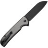 CIVIVI Chevalier II (CIVC20022B3) 3.5" 14C28N Blackwashed Sheepsfoot Plain Blade, Gray Aluminum Handle