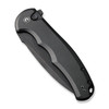 CIVIVI Button Lock Praxis (CIVC18026E1) 3.75" Nitro-V Black Stonewashed Drop Point Plain Blade, Black Aluminum Handle