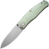 CIVIVI Sokoke (CIVC220075) 3.35" 14C28N Silver Bead Blasted Drop Point Plain Blade, Jade G-10 Handle