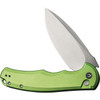 CIVIVI  Praxis (CIVC18026E3) 3.75" Nitro-V Satin Drop Point Plain Blade, Lime Aluminum Handle