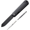 CIVIVI Sendy (CIVC21004B2) 2.83" Nitro-V Blackwashed Spey Point Plain Blade, Black G-10 Handle