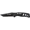 Smith & Wesson Extreme OPS (SW10HBS) 3.38" Stainless Steel Coated Tanto Partially Serrated Blade, Black Stainless Steel Handle