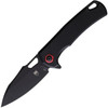 CobraTec Knives Wolverine (CBTWLVRNBK) 3.13" D2 Black Titanium Coated Drop Point Plain Blade, Black G-10 Handle