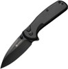 Sencut ArcBlast (S22043B1) 2.98" 9Cr18MoV Black Drop Point Plain Blade, Black Aluminum Handle