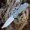 Chris Reeve Knives Large Sebenza 31 Glass Blasted Titanium, 3.61" CPM MagnaCut Stonewashed Drop Point Blade (L31-1644)