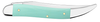 Case Medium Texas Toothpick 18105 - Smooth SeaFoam Green G-10 Ichthus (1010094 SS)
