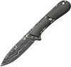 Civivi Mini Elementum Fixed Blade (C23010DS1) 2.25" Damascus Drop Point Plain Blade Green Micarta Handle, Black Kydex Sheath
