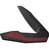 Civivi Hypersonic Framelock (C22011-3) 3.75" 14C28N Black Stonewash Reverse Tanto Plain Blade, Black Stonewash Stainless Steel Handle with Burgundy G-10 Inserts