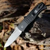 Pro-Tech Emerson CQC-7 Automatic LEFT HAND Version (PTE7A05-LH-20CV) 3.25" 20CV Stonewash Spear Point Plain Blade, Black Jigged Aluminum Textured Handle, Wide Deep Carry pocket Clip