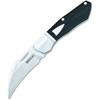 Begg Knives Hawkbill (BG041) 2.375" Sandvik 14C28N Satin Hawkbill Plain Blade, Black G-10 Handle with Stainless Steel Bolsters and Shield