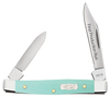 Case Small Pen Knife First Production Run 95814 Smooth SeaFoam Green G-10 Ichthus (10233 SS)