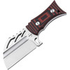Boker Plus URD XL (02BO092) 2.95" D2 Satin Cleaver Plain Blade, Black and Red G-10 Handle, Black Kydex Sheath