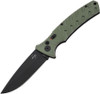 Boker Plus Large Strike (06EX901) 3.62" D2 Black Coated Drop Point Plain Blade, OD Green Grivory Handle