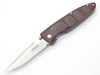 Mcusta Basic Folding Knife (MC-0014R) 3.25" VG-10 Spear Point Satin Blade, Rosewood Handle