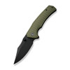 CIVIVI Vexillum (C23003D-2) 3.81" Nitro-V Black Stonewashed Clip Point Plain Blade, OD Green G-10 Handle