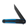 CIVIVI KwaiQ (C23015-3) 2.97" Nitro-V Black Stonewashed Tanto Plain Blade, Blue/Black G10 Handle