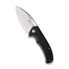 Sencut Phantara (S230141) 3.7" 9Cr18MoV Stonewashed Drop Point Plain Blade, Black G-10 Handle