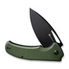 Sencut Phantara (S230143) 3.7" 9Cr18MoV Black Drop Point Plain Blade, OD Green G-10 Handle