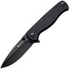 Sencut Errant (S23054B1) 3.45" 9Cr18MoV Black Drop Point Plain Blade, Black G-10 Handle