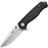 Sencut Errant (S23054B3) 3.45" 9Cr18MoV Satin Drop Point Plain Blade, Black Canvas Micarta Handle