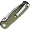 Sencut Errant (S23054B2) 3.45" 9Cr18MoV Satin Drop Point Plain Blade, OD Green G-10 Handle