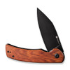 Sencut Omniform (S23064-3) 3.65" 9Cr18MoV Black Drop Point Plain Blade, Guibourtia Wood Handle