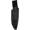 Begg Knives Alligator (BG047) 6.25" 14C28N Black Drop Point Plain Blade, Black G-10 Handle, Black Kydex Sheath