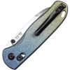 Kizer Cutlery Azo Drop Bear (Ki3619A3) 2.99" LC200N Stonewashed Drop Point Plain Blade, Gradient Titanium Handle