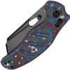 Kizer Sheepdog C101C Ki4488AC1 - 3.14" Black CPM-S35VN Sheepsfoot Plain Blade, Nebula Fatcarbon Handle