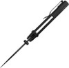 Kizer Sub-3 OBK (KIV3650C1) 2.94" 154CM Black Drop Point Plain Blade, Black Aluminum Handle