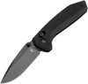 Kizer Sub-3 OBK (KIV3650C1) 2.94" 154CM Black Drop Point Plain Blade, Black Aluminum Handle