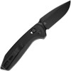 Kizer Sub-3 OBK (KIV3650C1) 2.94" 154CM Black Drop Point Plain Blade, Black Aluminum Handle