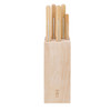 Opinel Parallele 5 PC Block Set (OP002402) Beech wood Handles, X50CrMoV15 Steel Blades