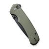 CIVIVI Knives Brazen (CIVC19059C2) 3.46" 14C28N Black Tanto Plain Blade, OD Green G-10 Handle