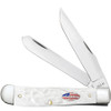 Case Trapper 14100 White Synthetic Rough Jigged (6254 SS)