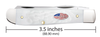 Case Mini Trapper 14101 Rough White Synthetic Jigged (6207 SS)
