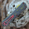 Heretic Manticore E OTF Automatic (H028-10A-Bounty) - 3.13" Two-Tone CPM-MagnaCut Double Edge, Distressed Green Anodized Aluminumw/ Camo Cabon Fiber Handle